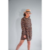 leopard print smock dress